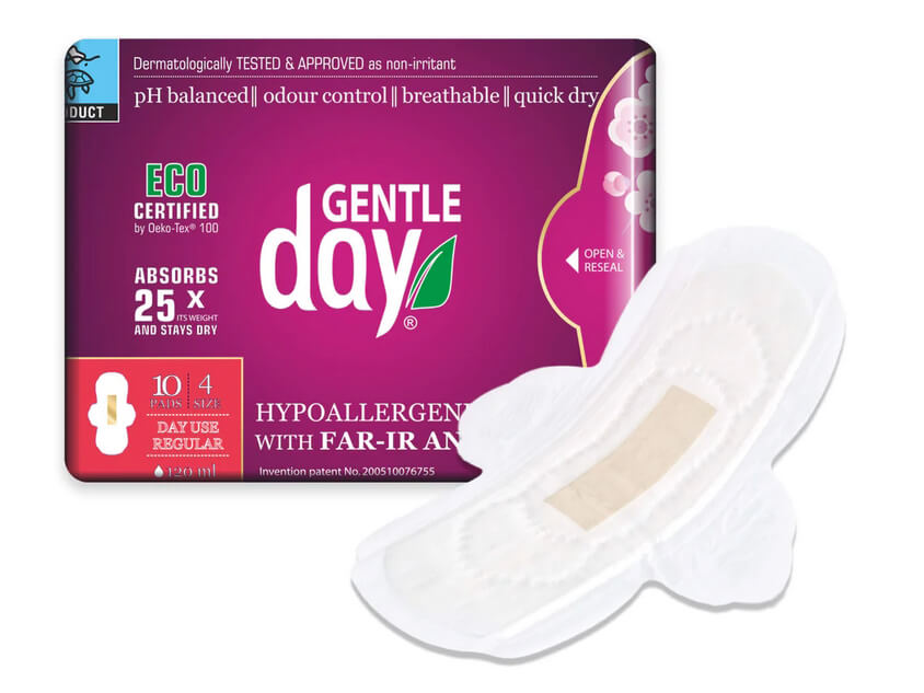 Gentle Day DENNÍ VLOŽKY antibakteriální s aniony | 10 ks v balení
