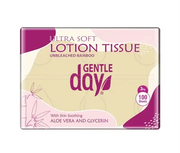 BAMBUSOVÉ KAPESNÍKY Gentle Day s Aloe Vera a glycerinem 3 vrstvé | bez chlóru | bez barviv | 100 ks